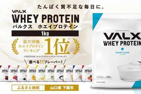 [ヨーグルト風味]VALX ホエイプロテイン 1kg 美味しい タンパク質 満足 ダイエット 運動 スポーツ