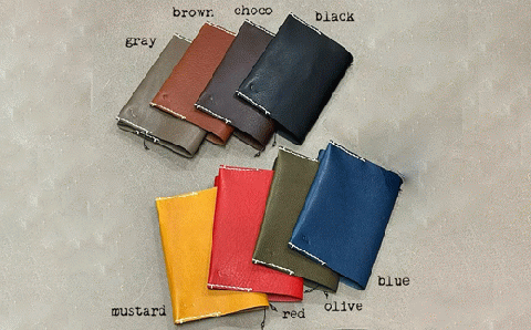 牛革ブックカバー(レッド)【山口県 宇部市 Book cover 文庫本 本革 読書 ギフト 贈り物】