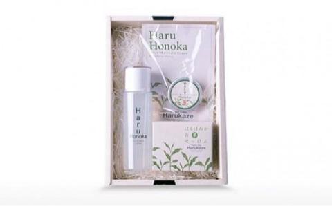 無添加スキンケアセット（はるほのかお茶石けん、ローション、クリーム、各１個）