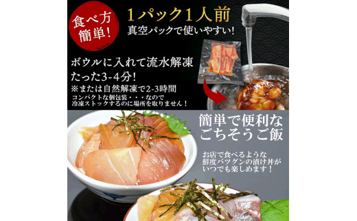 【12ヶ月 定期便】漬け丼 4種×2パック 計8食セット | 定期便 漬け丼 海鮮 惣菜 冷凍 真空パック 小分け 海鮮丼 海鮮セット 詰め合わせ 旬の鮮魚 ハマチ カンパチ カツオ 鯖 サバ ヒラマサ 平政 マグロ アジ ヒラメ 鯛 漬け づけ丼 お茶漬け ごはん 山口県 宇部市