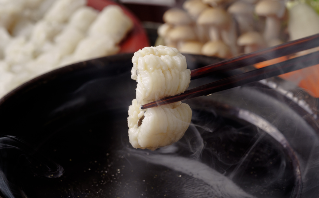 瀬戸内はも　しゃぶしゃぶセット【瀬戸内 はも 白雪 しゃぶしゃぶセット 山口県 宇部市 水揚げ 新鮮 鱧 高品質 お取り寄せ グルメ 魚介類 和食 料亭品質 プレミアム 食材 贅沢 食卓 料理用】