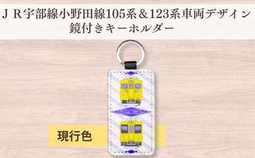 JR宇部線・小野田線デザイン 電車の抱き枕 100cm×40cm(現行色) + 鏡付きキーホルダー セット ＪＲ西日本商品化許諾済【山口県 宇部市  ＪＲ西日本 運行 宇部線 小野田線 国鉄 車両 105系 123系 駅名 文字 レイアウト 抱き枕 キーホルダー 電車 枕 インテリア シック 普段  ...