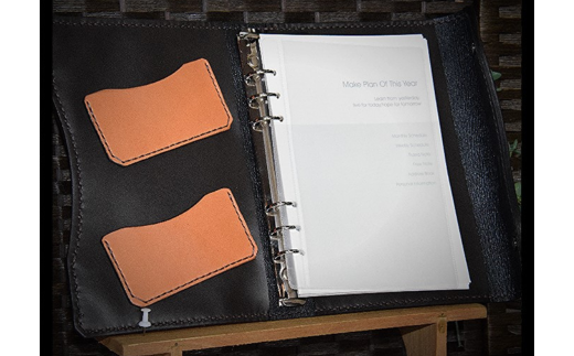 【ナチュラルブラウン】栃木レザー システム手帳 A5 リファイル付き 名入れ対応可 カラー8種 Polilavo