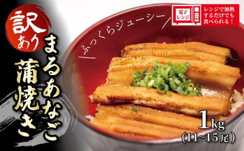 数量限定 訳あり 業務用 レンチン まるあなご蒲焼き（11-15尾 1kg）