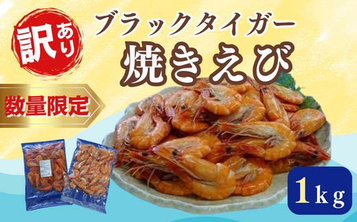 数量限定 訳あり 業務用 焼きえび (しお味) 1kg (500g×2袋)