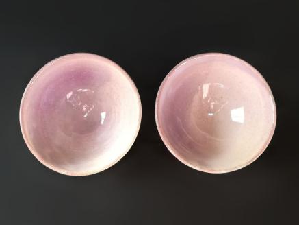 D111 萩焼粉引飯器セット