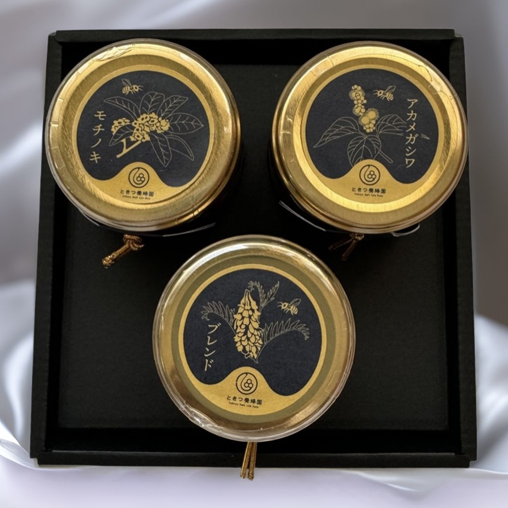 C073 山口県産　愛情いっぱい極上のはちみつギフトセット小（130g×3本）