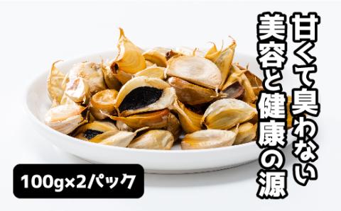 E044 山口県産 黒にんにく100g×2パック