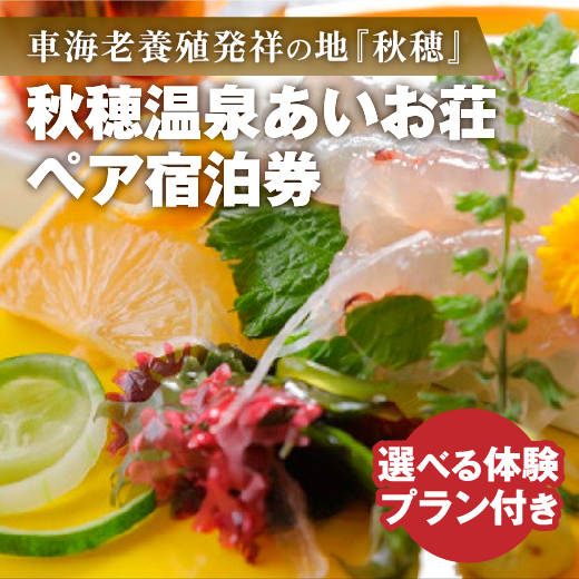 A087 瀬戸内海を臨む秋穂温泉あいお荘宿泊と選べる体験プラン