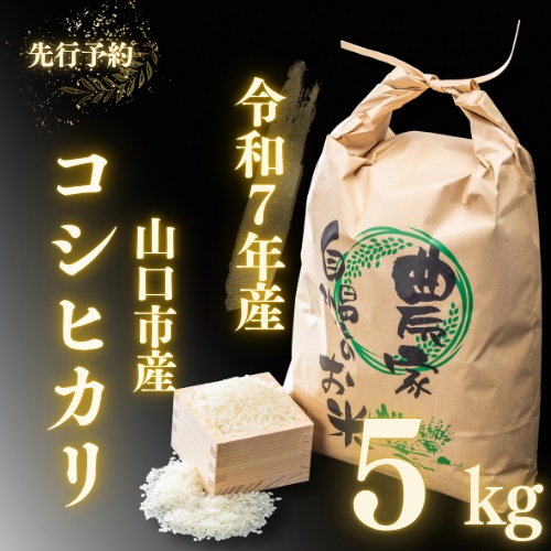 D396 農家直送！山口市産新米「コシヒカリ」精米5kg