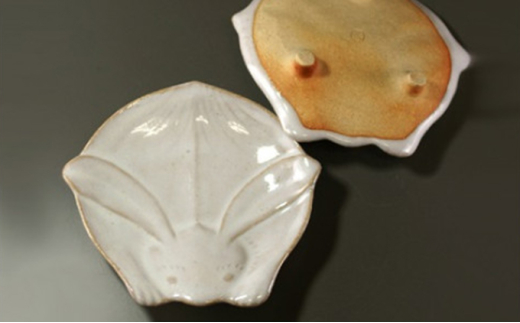 萩焼　うさぎ皿　1客｜HG000308