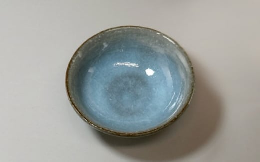 萩焼　蒼のぐい呑｜HG000314