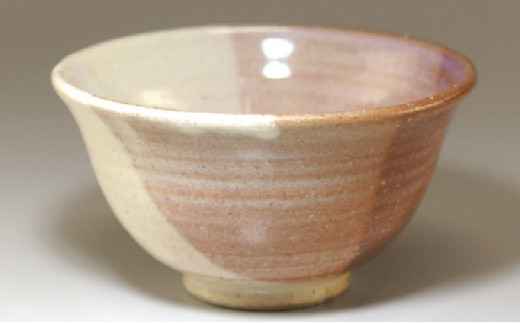 萩焼　ごはん茶碗 （掛分け）｜HG000329