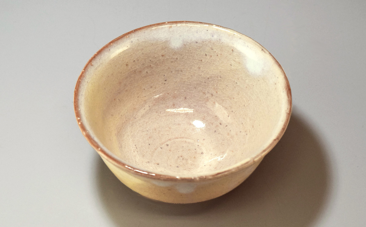 萩焼　ごはん茶碗（粉引）｜HG000340