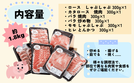 萩むつみ豚 食べ比べセット（大）｜HG000569