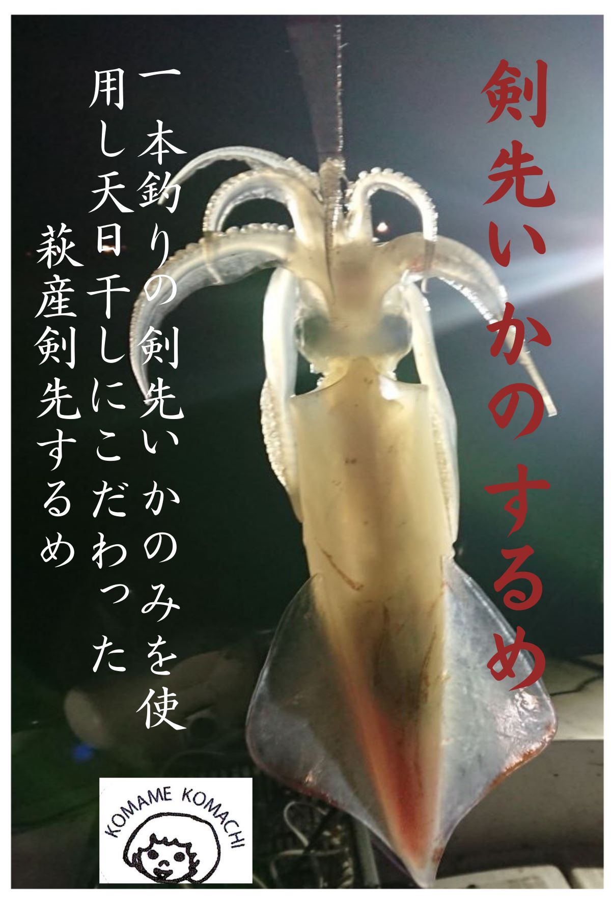 一本釣り 剣先いかのするめ 天日干し 特大入り 約250g 配送不可 離島｜HG000785