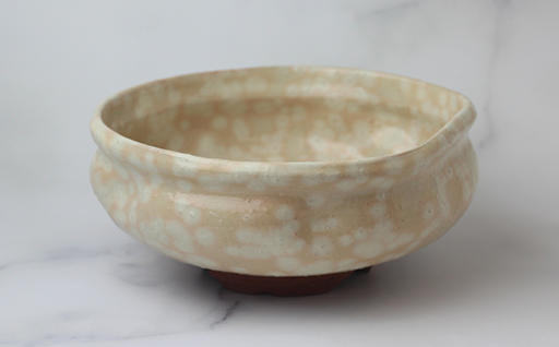 萩焼　盛鉢　粉引｜HGH00095