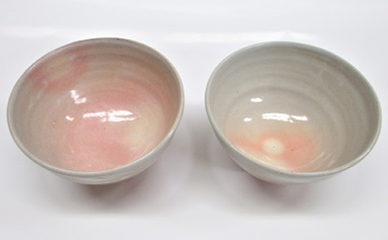 萩焼 8代佳炎作　姫土　飯茶碗セット｜HG000014