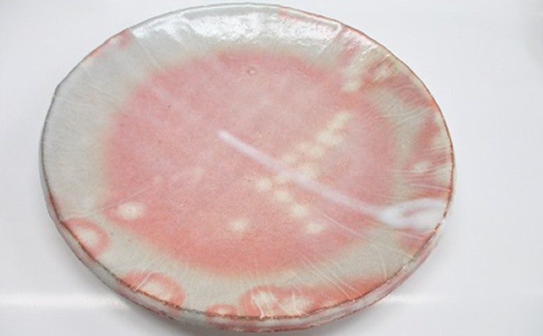 萩焼 8代佳炎作　ペア丸板皿｜HG000019