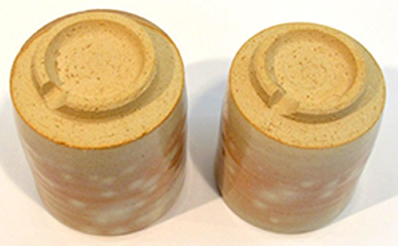 萩焼 萩粉引湯呑（夫婦）｜HG000126