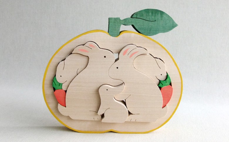 萩・十二支の夏みかん 専用飾り台付（うさぎ）｜HG000176