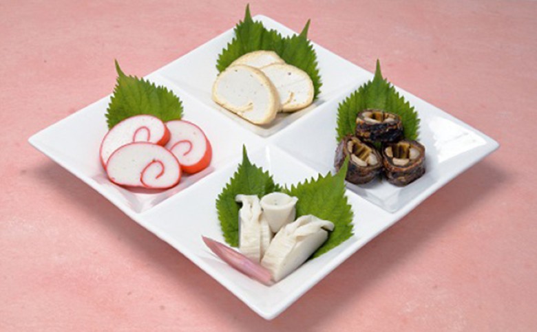 蒲鉾詰合せ　Cセット（焼き抜き蒲鉾「萩の恵」・ごぼう巻・志田巻・朱巻詰合せ）｜HG000209