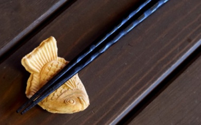 萩焼　たい焼きの箸置き　2客｜HG000312