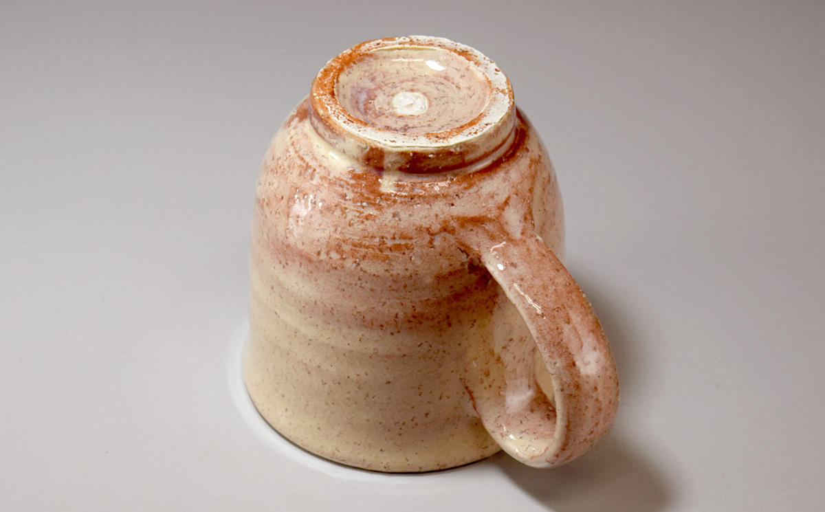 萩焼　マグカップ（へこみ）｜HG000318