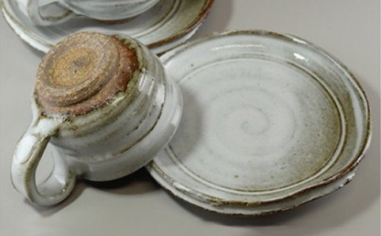 萩焼 コーヒーカップ (丸) ペア｜HG000327