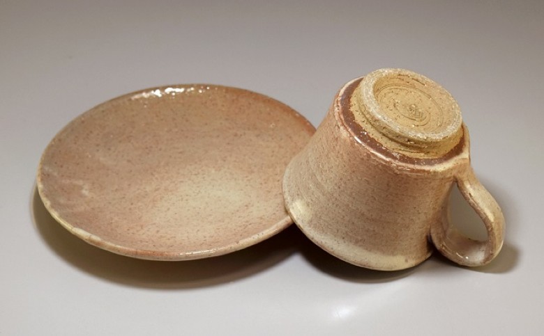 萩焼　コーヒーカップ（朝顔 ティーカップ ）｜HG000337