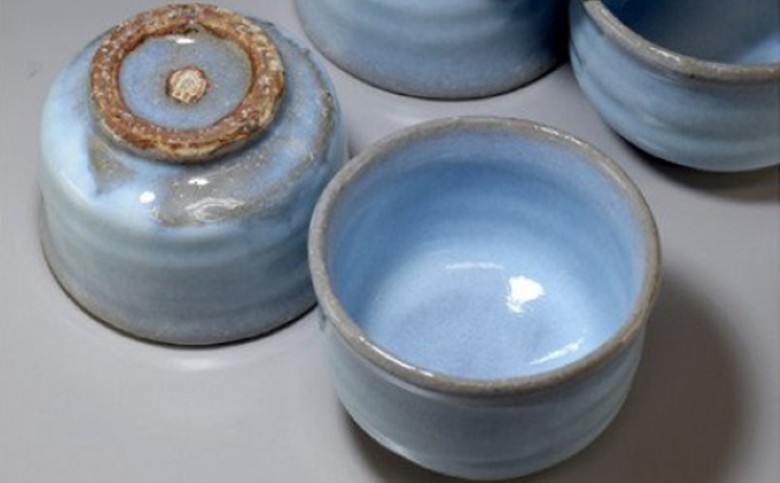 萩焼　蒼の番碗　5客揃｜HG000344