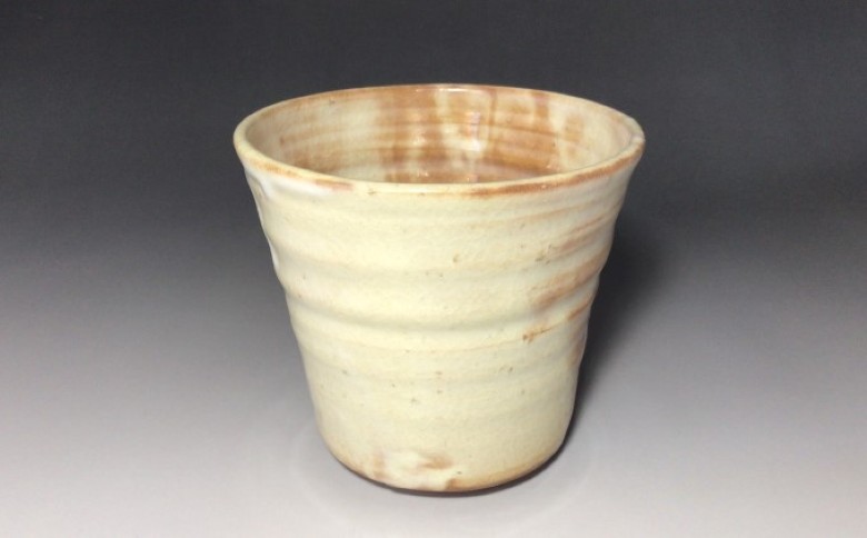 萩焼 広口 フリーカップ　知明作｜HG000457