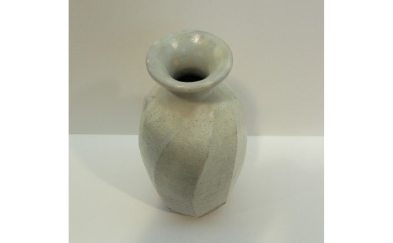 萩焼 萩面取徳利型 花入｜HG000491