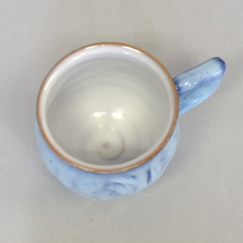 萩焼 藍面取り マグカップ｜HG000950