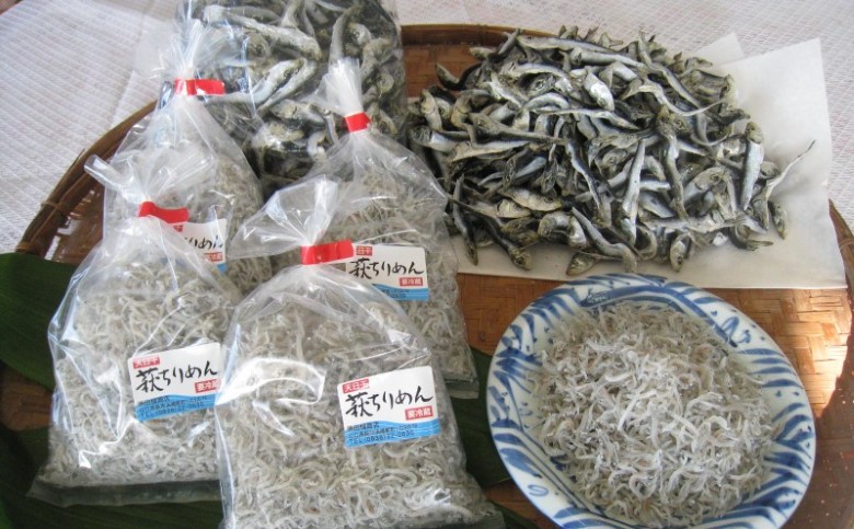 ちりめんじゃこ セット 天日干し 萩 ちりめん 130g×5 いりこ 450g×2 魚 小魚｜HG001046