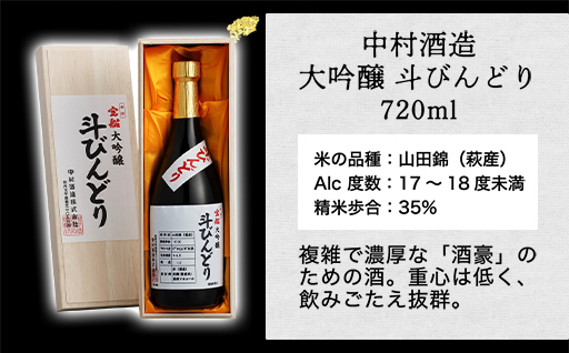 萩ガラス酒器で愉しもう！／萩の地酒3種呑み比べセット｜HG000040