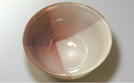 萩焼　ごはん茶碗 （掛分け）｜HG000329