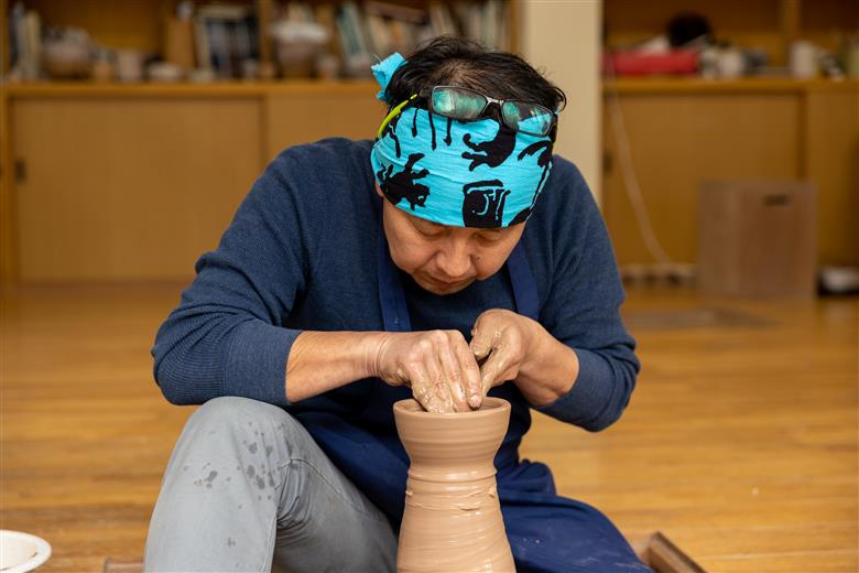 【萩焼 登り窯焼成作陶体験】　萩焼作家　波多野英生との作陶体験物語　萩本陣宿泊付き　（完全予約制／2名様～）｜HGH00003