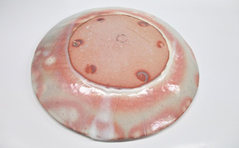 萩焼 8代佳炎作　ペア丸板皿｜HG000019