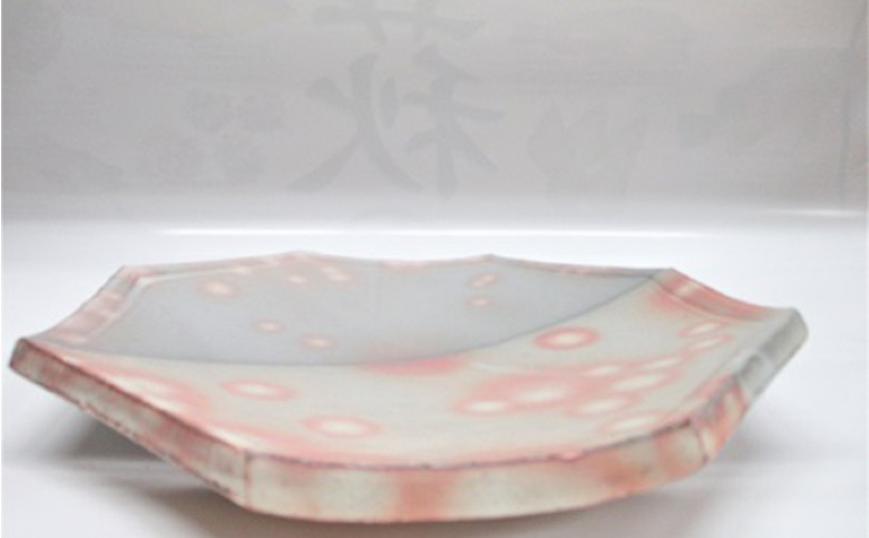 萩焼 8代佳炎作　八角板皿｜HG000022