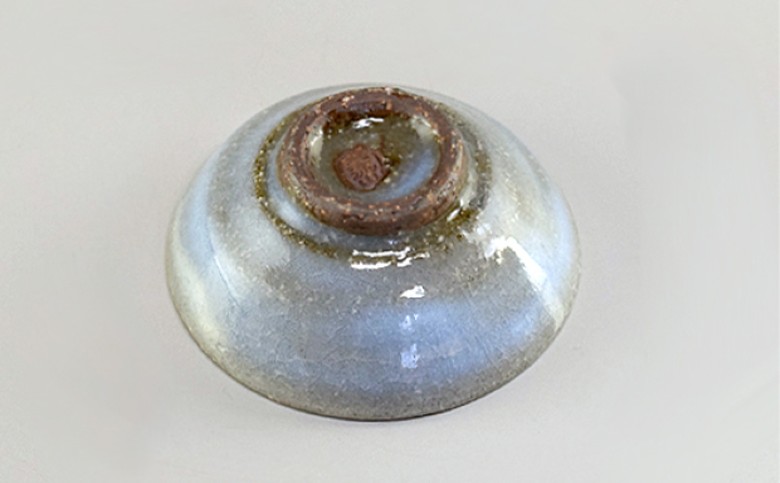 萩焼　蒼のぐい呑｜HG000314