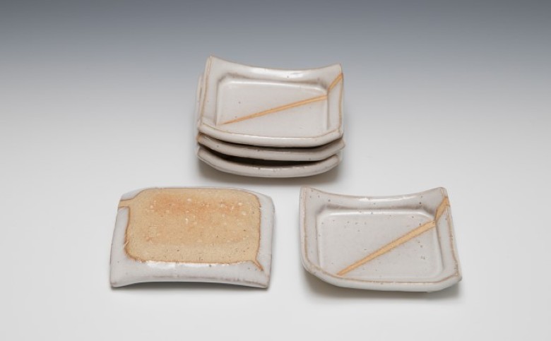 萩焼 豆皿5枚組　知明作｜HG000456