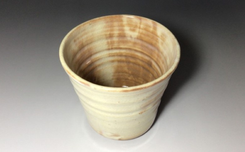 萩焼 広口 フリーカップ　知明作｜HG000457