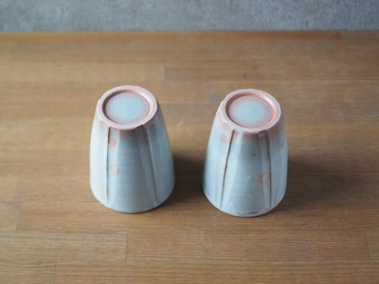 しのぎペアフリーカップ（御本手）｜HG000656