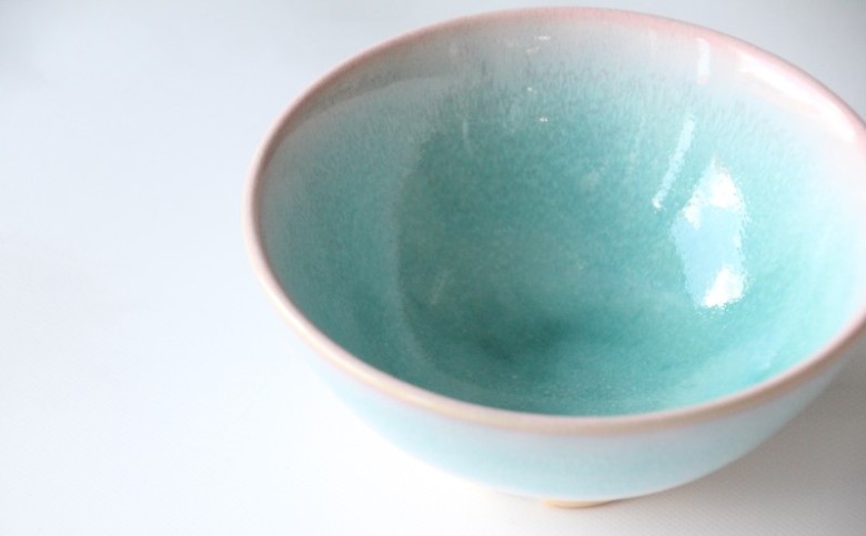 萩焼　ミント お茶碗 　1個｜HG000893