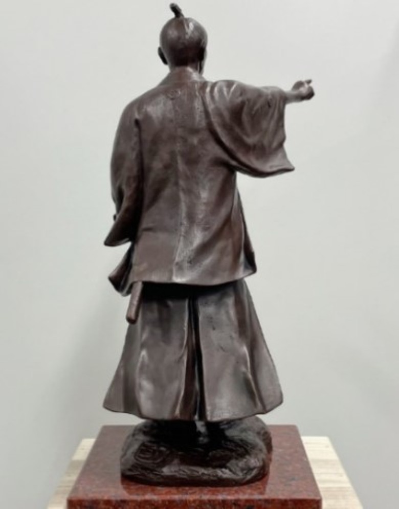 吉田松陰先生 ブロンズ像 置物 インテリア｜HG000898