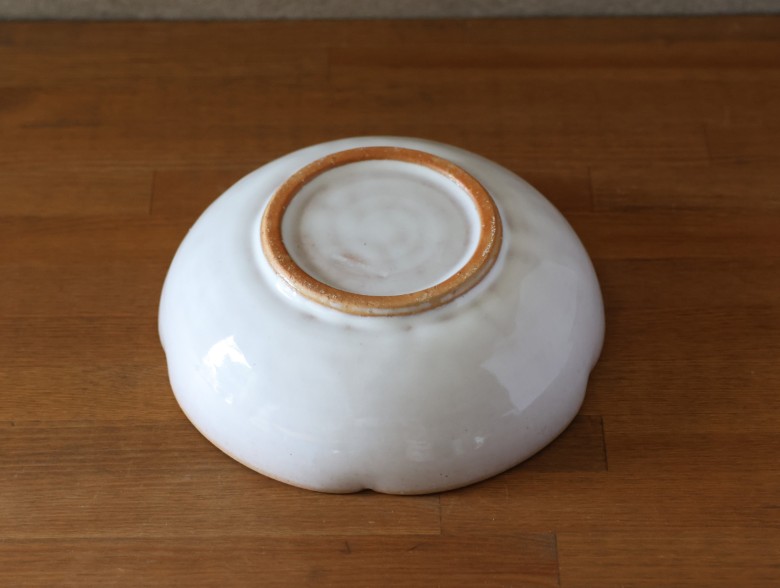 鉢 萩焼 輪花鉢 白萩釉 工芸品｜HG000927