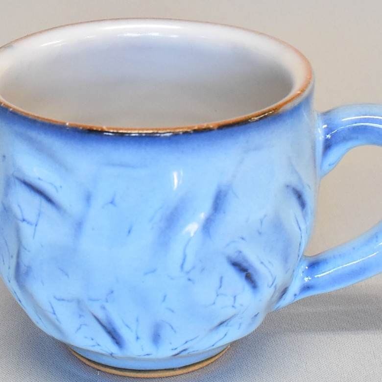 萩焼 藍面取り マグカップ｜HG000950