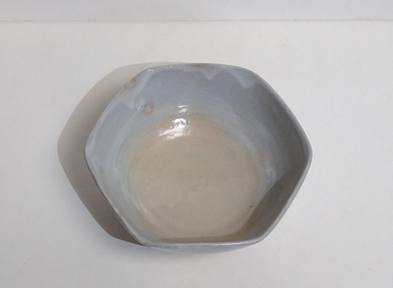萩焼 鉢 六角 ソロ｜HG000990