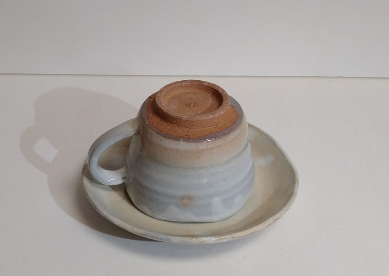 萩焼 コーヒー碗 ヒラヒラ ソロ｜HG001002